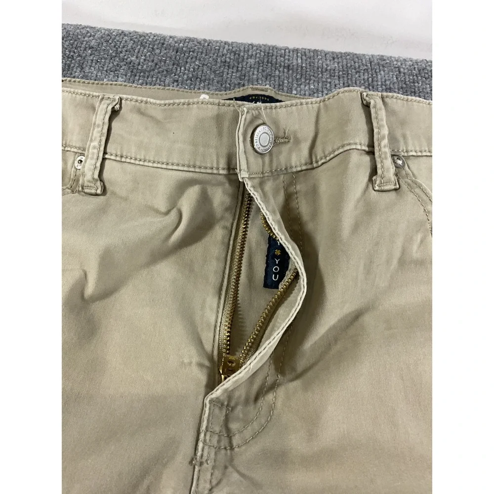 Lucky Brand 121 Slim Pants 40x32 Khaki Beige Stretch Chinos Men's Slim Fit Casua
